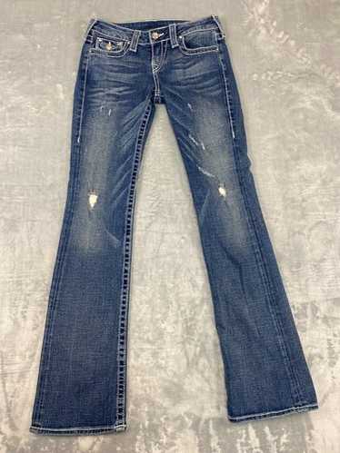 【美品】TRUE RELIGIONトゥルーレリジョンBECKY BIG T BECCA BIG T FLAP BOOTCUT JEAN - Light Brisk Wash | True Religion