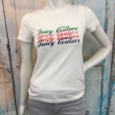 JUICY COUTURE★カラフルなチューンロゴ刺繍  Tシャツ JC145 2025冬】STAMP/スタンプ WIDE TEE 