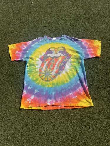 トップス 90s Rolling Stones Liquid Blue Tie Dye T Vintage 90's Rolling Stones Liquid Blue Tie Dye 1994 Tour