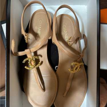 CHANEL シャネル サンダル ゴールド 4100124G0043 CHANEL Rubber Sandals Pearl EUR 35 Used From Japan | eBay