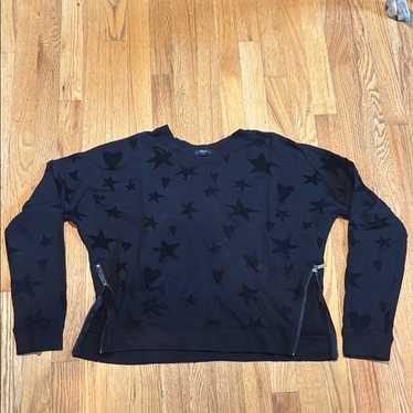 Rails Black Star And Heart Patterned Sweatshirt W… - image 1