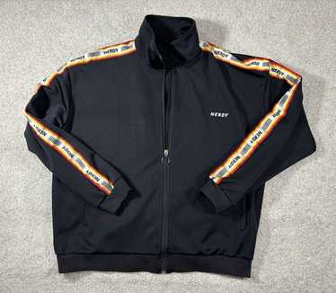 さらに100円引き◆NERDY◆VARSITY TRACK JACKET Varsity Track Jacket Black :: WALALAND(왈라랜드)