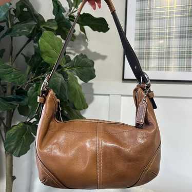 バッグ 1897 Coach Soho Hobo Shoulder Brown Vintage 00's COACH Brown and Beige Canvas Signature Soho