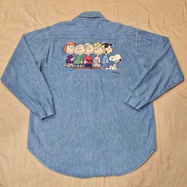 90s USA製 スヌーピー デニムベスト TOO CUTE Vintage Rare Too Cute! 1990's Tony Guetta Peanuts Gang