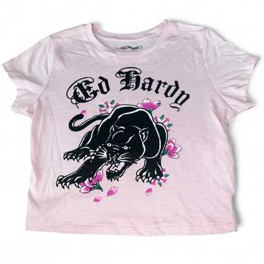 Ed Hardy Forever Tシャツ Sサイズ ピンク 希少 Ed Hardy エドハーディー レディース Tシャツ S ピンク