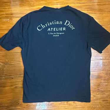 【希少・美品】ディオール デニム柄 Tシャツ ヴィンテージ Mサイズ INDIMARK | 折り返し風デザイン ボーイフレンドデニム