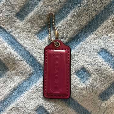 小物 Rare Coach Key Fob Ring Pink Leather NEW Rare COACH Beautiful Pink Leather Lock and Keys Keychain