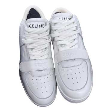 CELINE◆お洒落 CT-02トレイナー ミッドスニーカー カーフ WHITE Celine Women's CT-02 Mid With Scratch In Calfskin Optic