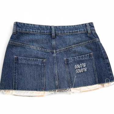 スカート MiuMiu FW25 Denim skirt (GWD279S23117GG F0076) スカート MiuMiu FW25 Denim skirt (GWD279S23117GG F0076