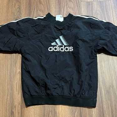 ウェア 90s adidas Pullover Nylon Jacket - Black Vintage Adidas Anorak Jacket Mens Large Black 1990s 1/4 Zip