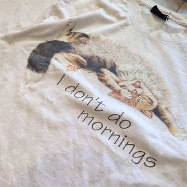 【1993studio】24SS★ Vintage Cat T-shirt Vintage 90s Types of Cats T-shirt XL blue Calico Alley Tiger
