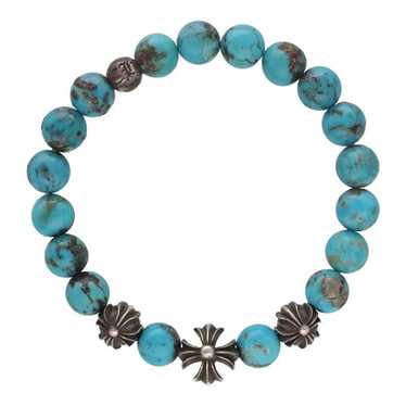 アクセサリー CHROME HEARTS BEAD Bracelet Turquoise Chrome Hearts 4mm Turquoise 4 Silver Beaded Bracelet - SRM