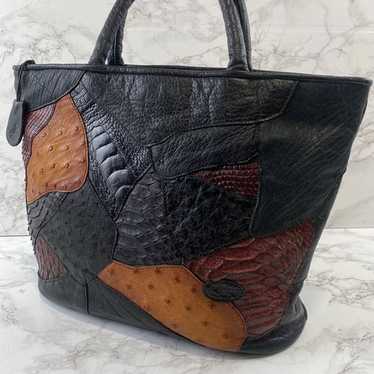 日本製 IBIZA Patchwork Leather Hand Bag Ibiza patchwork leather bag - Gem