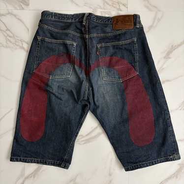 5*y様 EVISU ビッグカモメ 赤 RED Lot 2001 28×35 N Evisu red daikoku - Gem