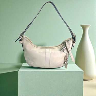 バッグ Coach mini Soho Hobo Shoulder bag y2k MINT Coach Y2K Soho Brown Sig Mini C's Small Buckle Flap