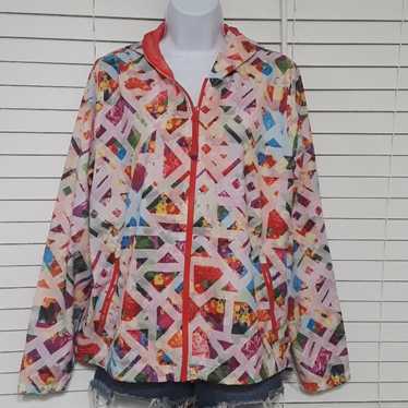 Adidas floral windbreaker - Gem