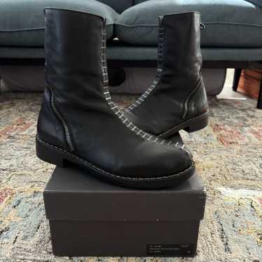 ブーツその他 GUIDI black horse and calf leather boots with side zip PL2 Guidi Leather Horse Zip Back Boots in Black | FWRD