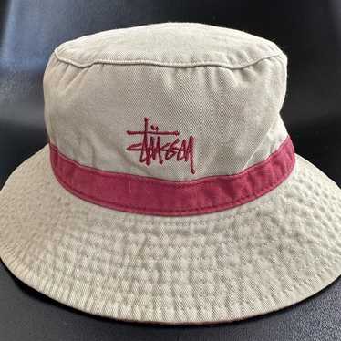 帽子 90s old vtg stussy fade bucket hat XL 🔶️VINTAGE STUSSY LOGO BUCKET HAT SKATER HIP HOP RAP