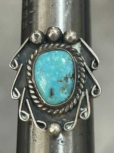 アクセサリー Vintage R. H. Begay Indian Ring Ronald begay turquoise ring - Gem