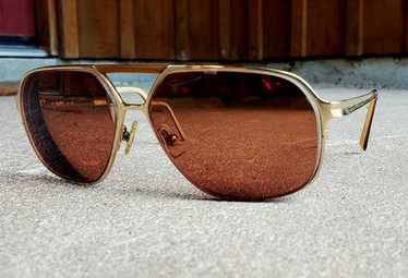 カール・ラガーフェルド　ゴールドオーバルサングラス　ヴィンテージ Karl lagerfeld glasses - Gem