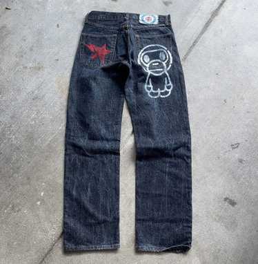 BABY MILO APE BAPE デニム　パンツ　denim KAWS L s-l1200.jpg