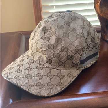 GUCCI GGパターン キャップ　ベージュ(セール期間中) GUCCI ベージュ GGパターン キャップ 乗馬帽 帽子 グッチ 正規品