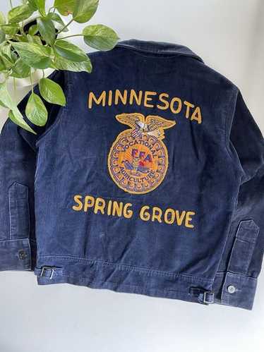 FFAジャケット　103 サイズ38 Vintage FFA Jacket Blue Corduroy 103-34 Women USA Made Chain