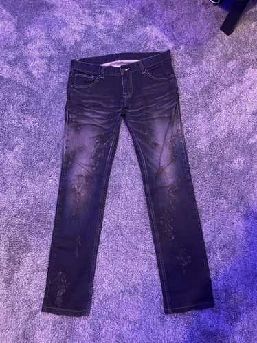 archive TORNADO MART frare denim パイソン Tornado Mart Python Strapped Flared Jeans Size S WAIST: 30