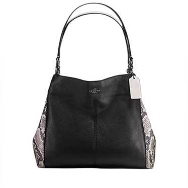 バッグ COACH Lexy shoulder bag Python Embossed Coach Lexy Python Embossed Shoulder Bag Nude Pink Pebble