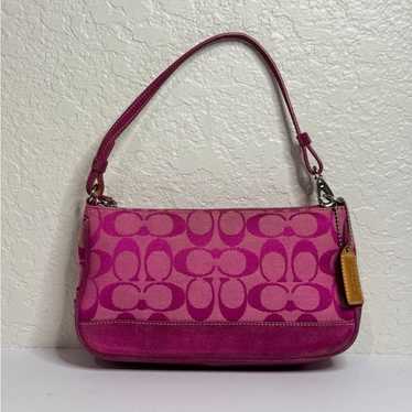 バッグ Coach Baguette Hampton Demi Bag Pink Coach hamptons demi pink - Gem