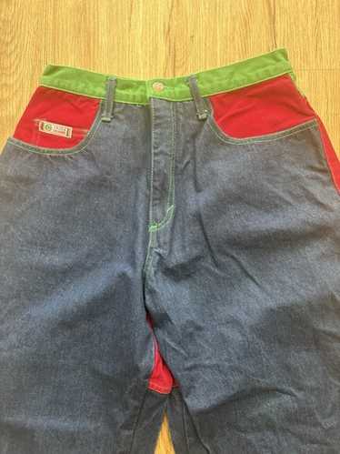 【激レア】CROSS COLOURS PACO JEANS マルチカラー パンツ Cross colours jeans pants - Gem