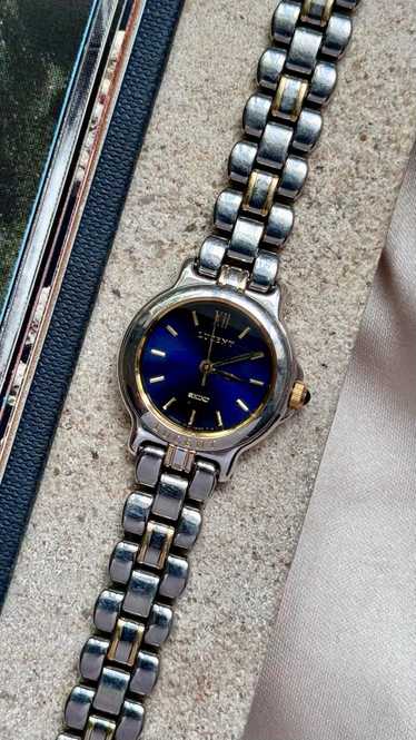 時計 SEIKO. LUCENT Seiko Lucent Tank Watch Men 25mm White Dial Two Tone