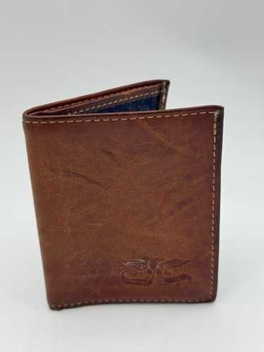 LEVI’S VINTAGE CLOTHING CHAIN WALLET Vintage LEVI'S leather bifold wallet billfold denim orange