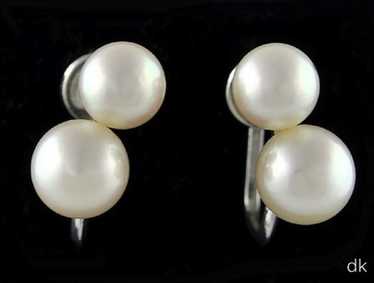 【VINTAGE HOLLYWOOD】VH Double Pearl Earrings★ピアス 韓国 VINTAGE HOLLYWOOD(ヴィンテージハリウッド) ピアス