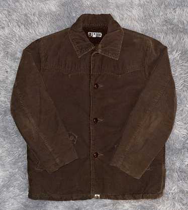 【初期作】 BAPE 1ST CAMO CORDUROY JACKET NIGO A BATHING APE® Solid Camo Corduroy Trucker Jacket | Bape