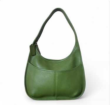 バッグ COACH Ergo Hobo Green Signature Embossed Coach ergo bag green - Gem