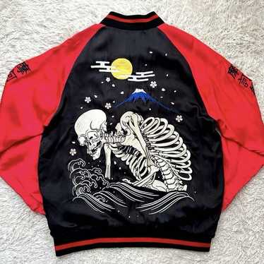 KEROYA　スカジャン　Size.M Cropped Heads Cropped heads sukajan reversible - Gem