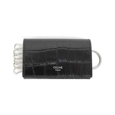 CELINE グリーンレザーキーケース CELINE グリーン レザー キーケース
