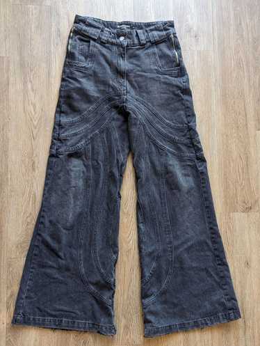 NO/FAITH STUDIOS 訳あり FLARE JEANS NO/FAITH STUDIOS Gray Flared Jeans