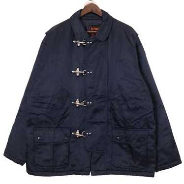 美品 90's Schott ショット ファイヤーマン ジャケット ネイビー L 古着 90年代 ショット SCHOTT ファイヤーマンジャケット メンズS