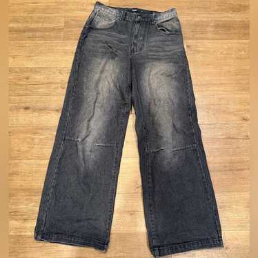 jaded london Colossus BaggyJeans ダメージw32 Gunmetal Colossus Jeans | Jaded London | Clothing
