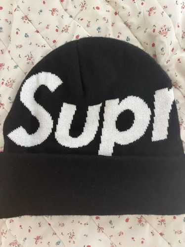 【新品・未着】Supreme　Big　Logo　Beanie　Navy／Free Supreme Big Logo Beanie (FW23) - $44