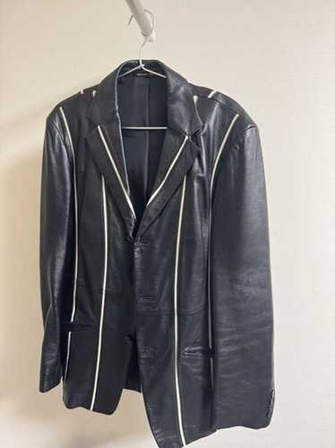 JEAN PAUL GAULTIER レザーテーラードジャケット JEAN PAUL GAULTIER レザーテーラードジャケット