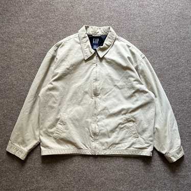 ジャケット・アウター 00s old gap nylon harrington jacket y2k GAP 00s Vintage Gap Swing Top Harrington Jacket L Beige
