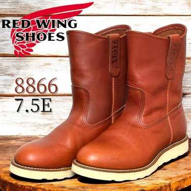 靴 RED WING 8866 6-1/2 E PECOS Red Wing 8866 Pecos Oro Russet Brown Leather Pull On Boots