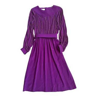 VTG Argenti Hong Kong Pure Silk LS Pockets Belted… - image 1