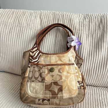バッグ Vintage Coach Ergo Flower Shopper Bag Vintage Coach Ergo Flower Shopper Bag Leather Authentic Used