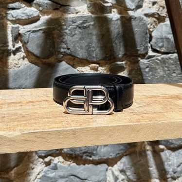 BALENCIAGA 関税込み ベルト BB ロゴ 黒 バレンシアガ Balenciaga bb logo belt - Gem