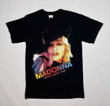 マドンナ 　Sticky & Sweet Tour　マイアミ公演 限定 Tシャツ Madonna Sticky & Sweet Tour Black T-Shirt South America 2008