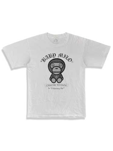 希少CHROME HEARTS × A BATHING APE Tシャツ ベビー BAPE × Chrome Hearts baby milo T-shirt White A Bathing Ape